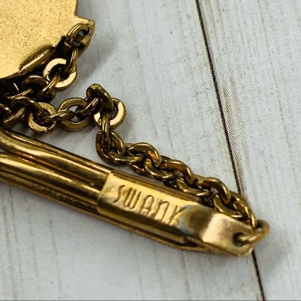 VTG Swank Etched Warrior Tie Bar‎